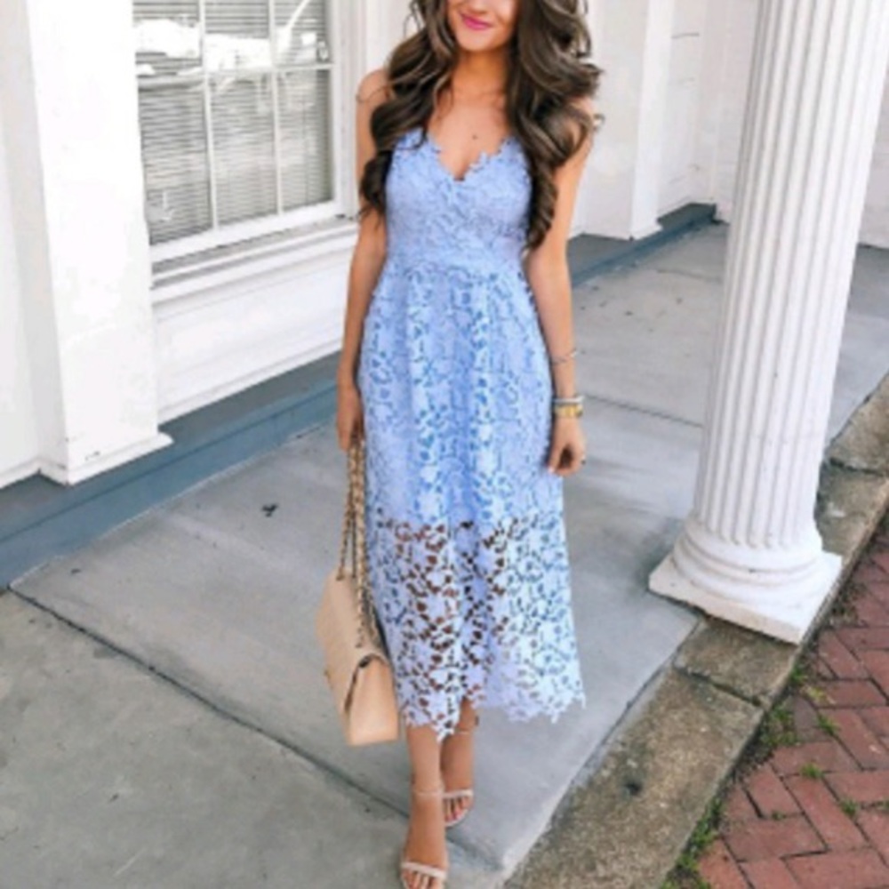 ASTR the Label Lace Midi Dress